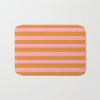Simple Stripes Pattern - Pink Orange Bath Mat Gallery Image 1