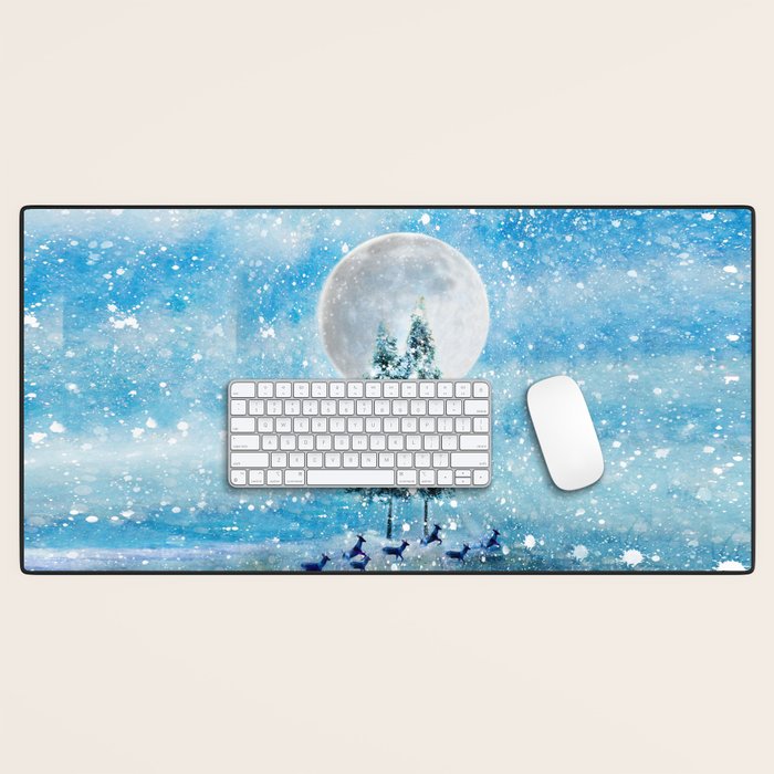 Winter Night 4 Desk Mat Gallery Image 1