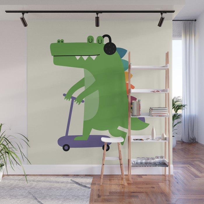 Croco Scooter Wall Mural Gallery Image 1
