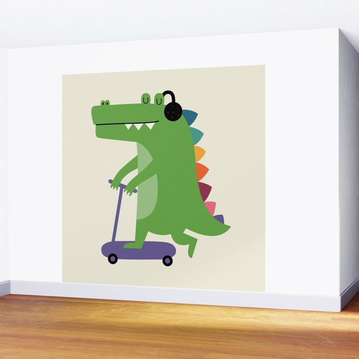 Croco Scooter Wall Mural Gallery Image 2