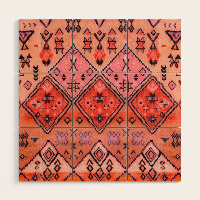 Epic Rustic & Farmhouse Style Original Moroccan Artwork  Wood Wall Art Gallery Image 1