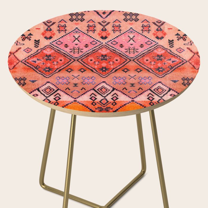 Epic Rustic & Farmhouse Style Original Moroccan Artwork  Side Table Gallery Image 2