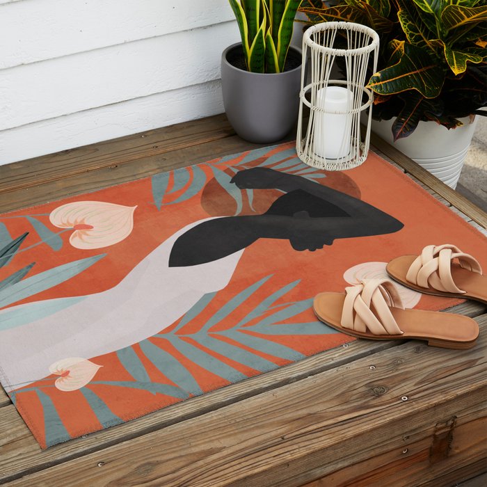 Tropical Girl 41 Outdoor Rug Gallery Image 2
