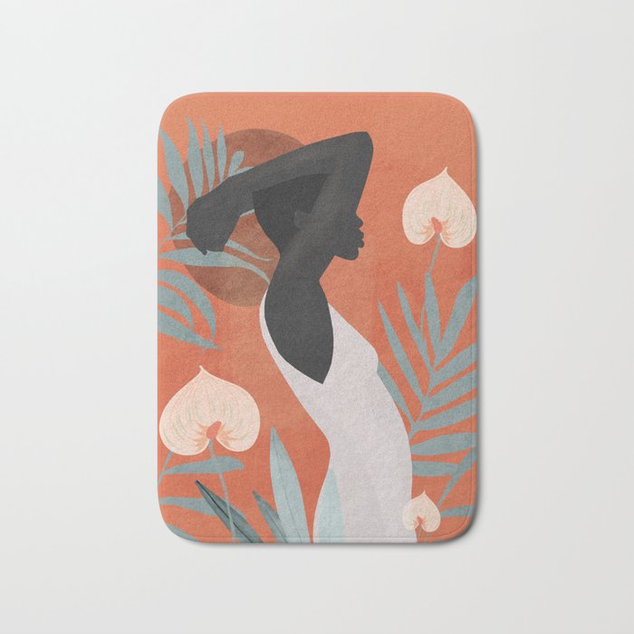 Tropical Girl 41 Bath Mat Gallery Image 1