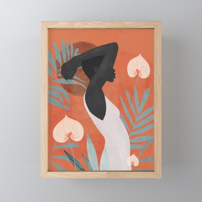 Tropical Girl 41 Mini Art Print Gallery Image 1