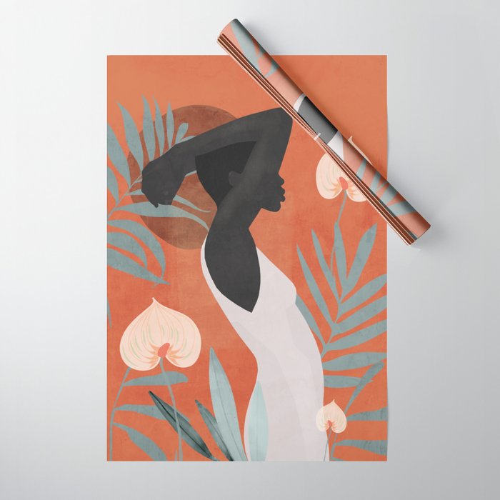 Tropical Girl 41 Wrapping Paper Gallery Image 1