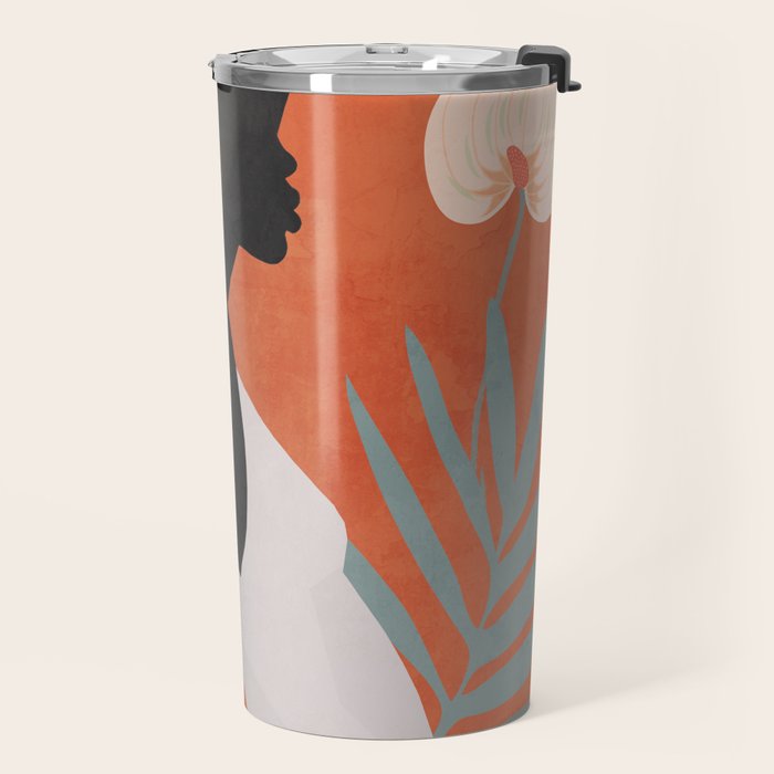 Tropical Girl 41 Travel Mug Gallery Image 2