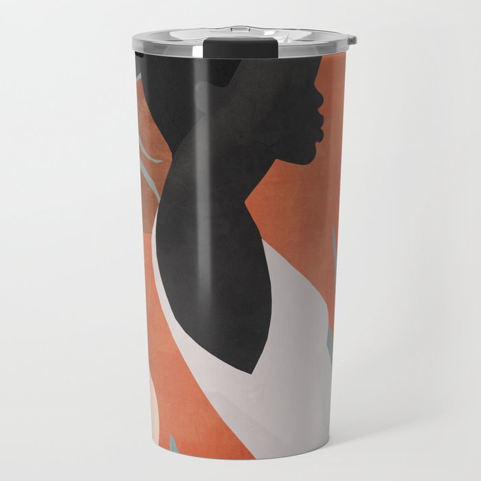 Tropical Girl 41 Travel Mug Gallery Image 1