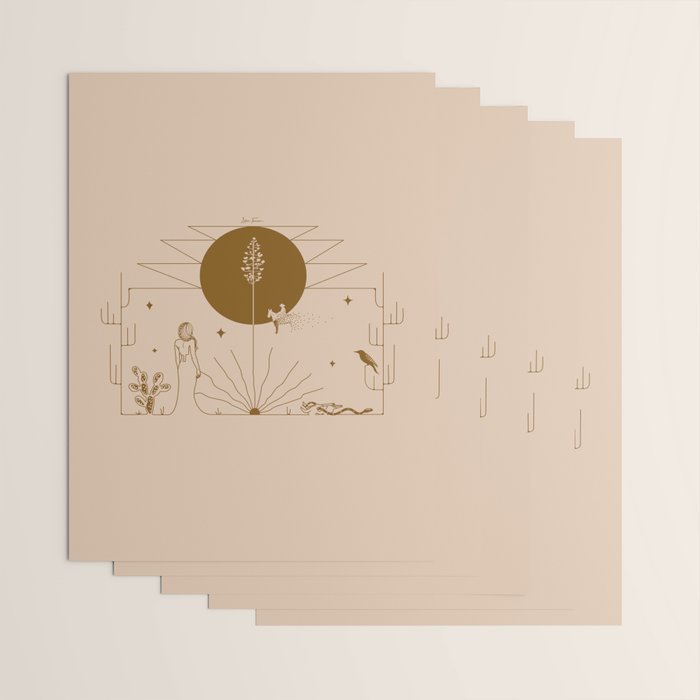 It Was All A Dream - Tan & Rust Wrapping Paper Gallery Image 3