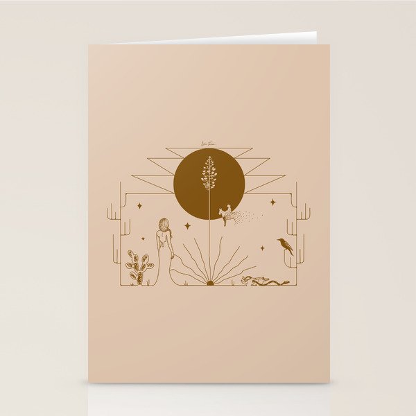 It Was All A Dream - Tan & Rust Stationery Card Gallery Image 2