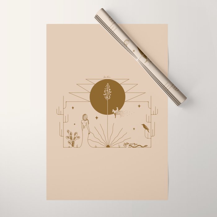 It Was All A Dream - Tan & Rust Wrapping Paper Gallery Image 1