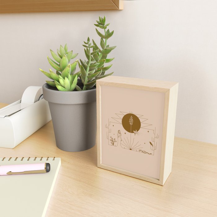 It Was All A Dream - Tan & Rust Mini Art Print Gallery Image 2