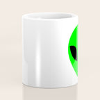 Black and Green Alien Head Shape Coffee Mug Gallery Image 4