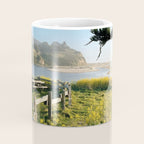 Coastal California Sunset With Wildflowers Coffee Mug Gallery Image 4