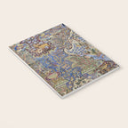 Majestic Cobalt Gold Antique Persian Kashmar Notebook Gallery Image 3
