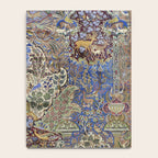 Majestic Cobalt Gold Antique Persian Kashmar Notebook Gallery Image 4