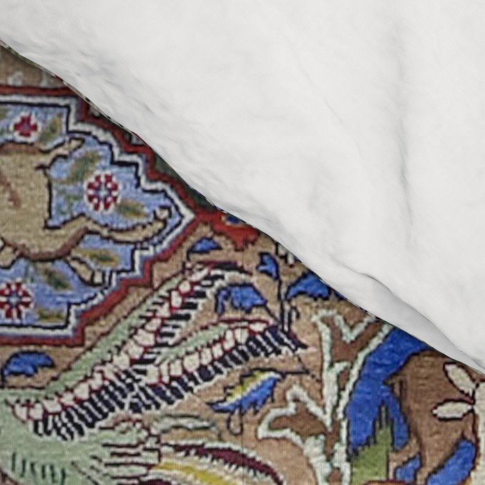 Majestic Cobalt Gold Antique Persian Kashmar Comforter Gallery Image 4