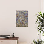Majestic Cobalt Gold Antique Persian Kashmar Poster Gallery Image 2