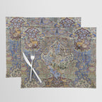 Majestic Cobalt Gold Antique Persian Kashmar Placemat Gallery Image 1