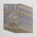 Majestic Cobalt Gold Antique Persian Kashmar Wrapping Paper Gallery Image 3