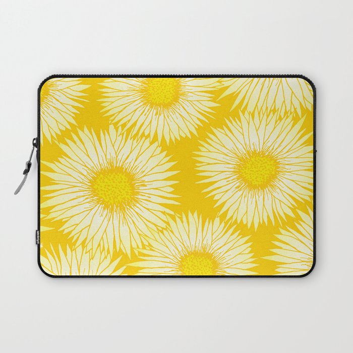 Yellow Sunflowers Floral Pattern Laptop Sleeve Gallery Image 1
