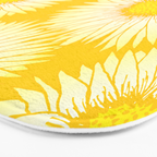 Yellow Sunflowers Floral Pattern Bath Mat Gallery Image 3