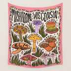 Mushrooms of Wisconsin Wall Tapestry Gallery Image 4