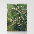 Vincent Van Gogh,Blooming Rose Bush Stationery Card Gallery Image 2