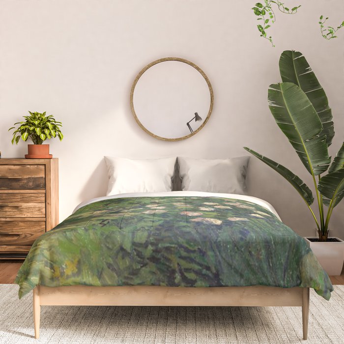 Vincent Van Gogh,Blooming Rose Bush Comforter Gallery Image 3