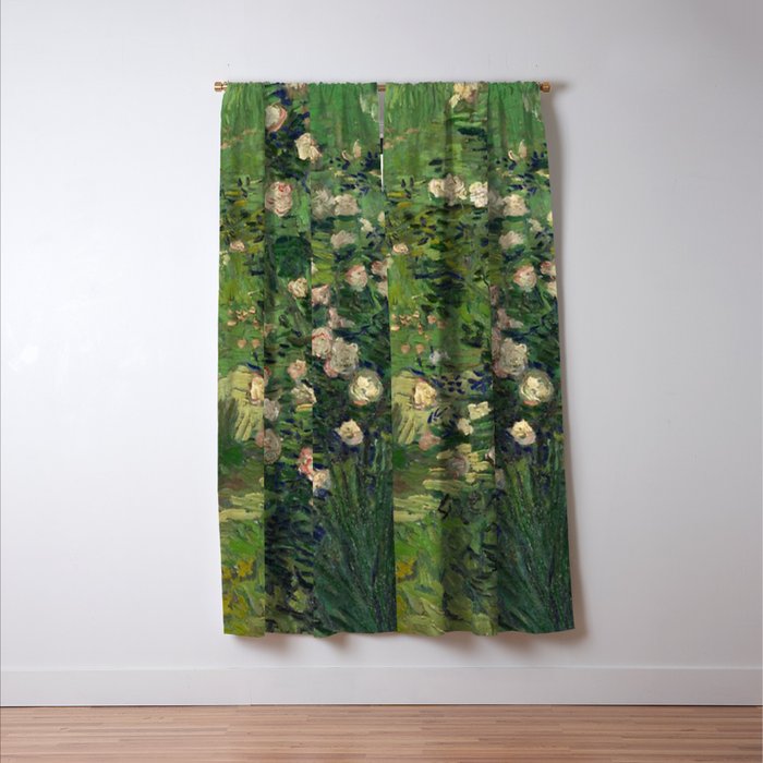 Vincent Van Gogh,Blooming Rose Bush Window Curtain Gallery Image 3