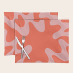 Wavy Land - Pink And Red Placemat Gallery Image 1