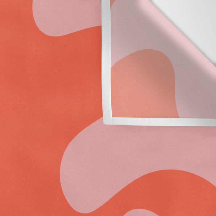 Wavy Land - Pink And Red Wall Tapestry Gallery Image 3