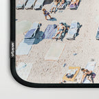 Vintage Beach Photography, Aerial Beach Print, Beach People, People On Beach, Beach Umbrellas Laptop Sleeve Gallery Image 3