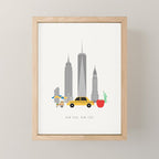 New York City, NYC Skyline Mini Art Print Gallery Image 1