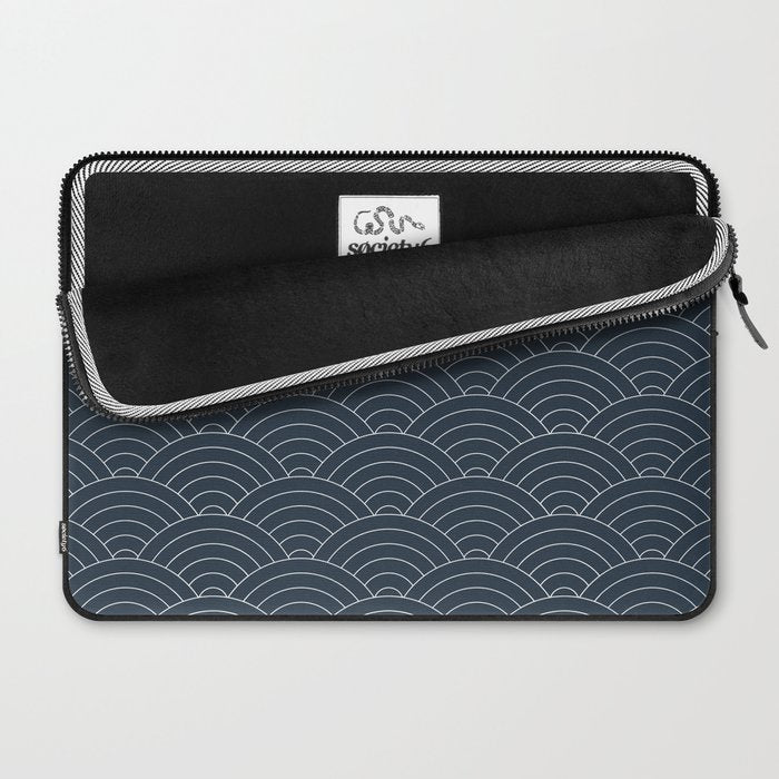 Waves (Annapolis Blue) Laptop Sleeve Gallery Image 2