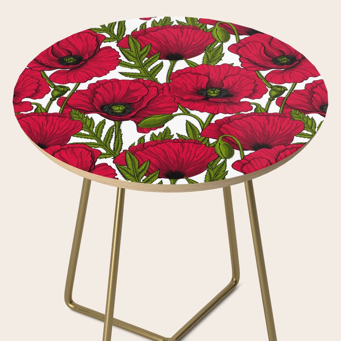 Red Poppy garden 2 Side Table Gallery Image 2