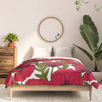 Red Poppy garden 2 Comforter Gallery Image 3