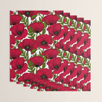 Red Poppy garden 2 Wrapping Paper Gallery Image 3