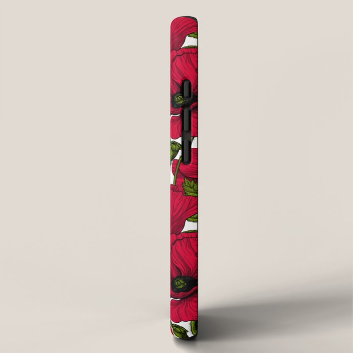 Red Poppy garden 2 iPhone Case Gallery Image 2