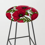 Red Poppy garden 2 Stool Gallery Image 2