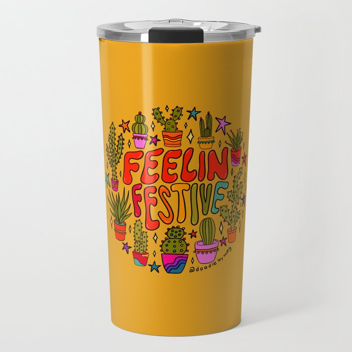 Feelin Festive Travel Mug Gallery Image 1
