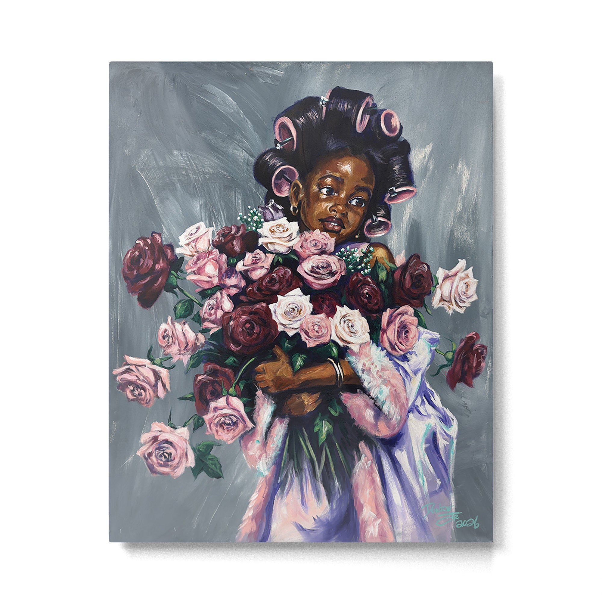 Naturally Princess Roses Metal Print Gallery Image 4