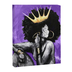 Naturally Queen VI PURPLE Canvas Print Gallery Image 6