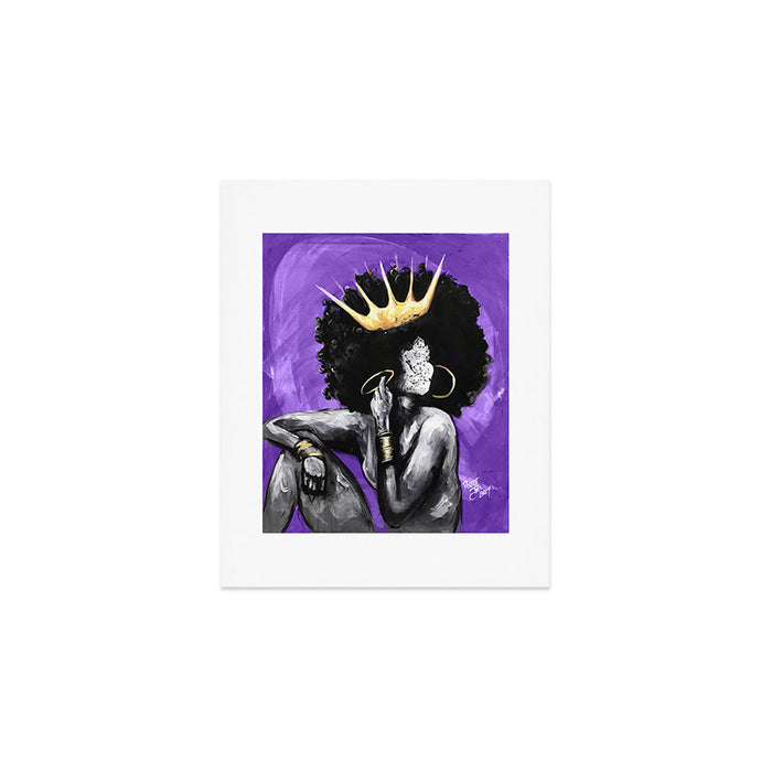 Naturally Queen VI PURPLE Art Print Gallery Image 1