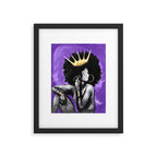 Naturally Queen VI PURPLE Framed Art Print Gallery Image 5