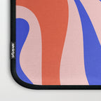 Mod Swirl Retro Abstract Pattern Pink Orange Bright Blue Laptop Sleeve Gallery Image 3