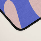Mod Swirl Retro Abstract Pattern Pink Orange Bright Blue Desk Mat Gallery Image 4