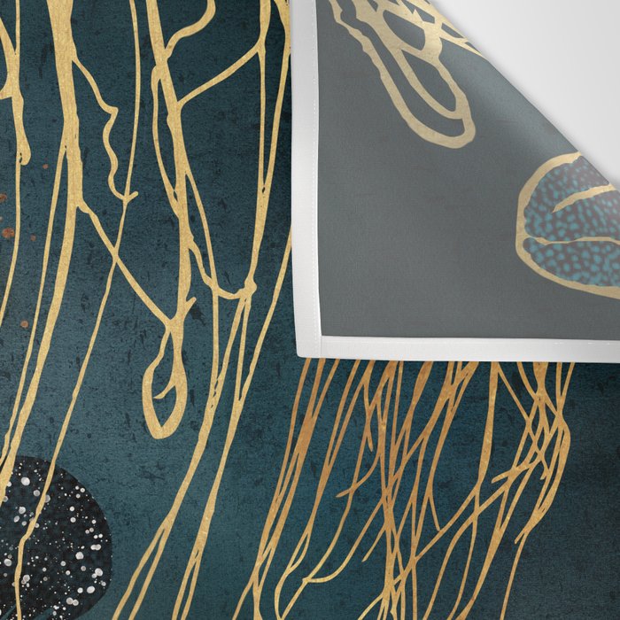 Metallic Jellyfish Wall Tapestry Gallery Image 3