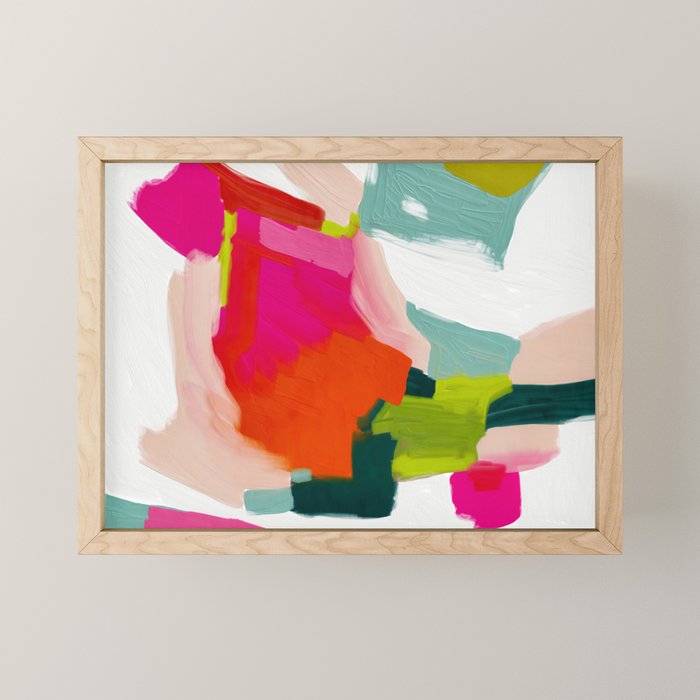 abstract pink art Mini Art Print Gallery Image 1