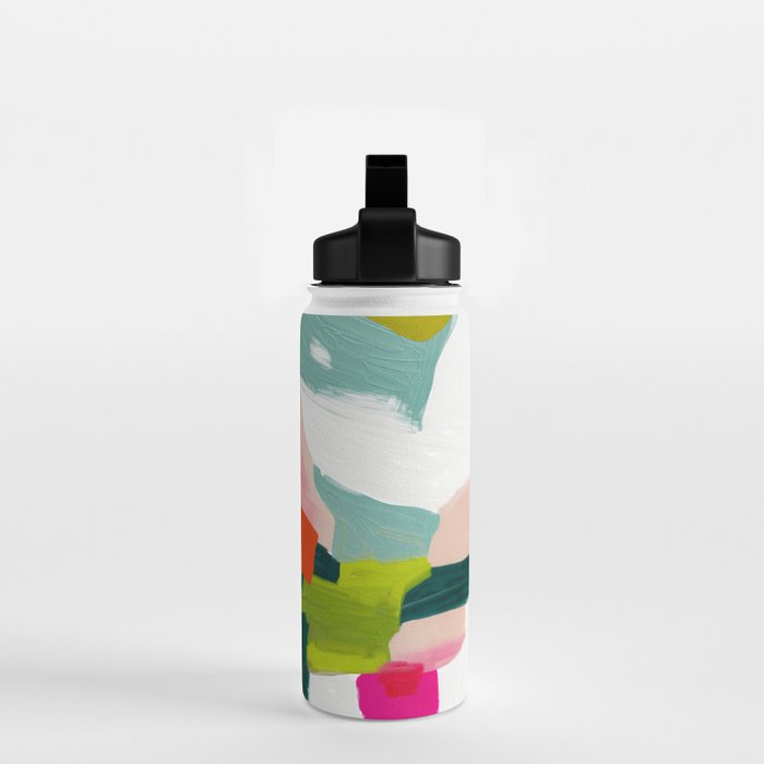 abstract pink art Water Bottle Gallery Image 2